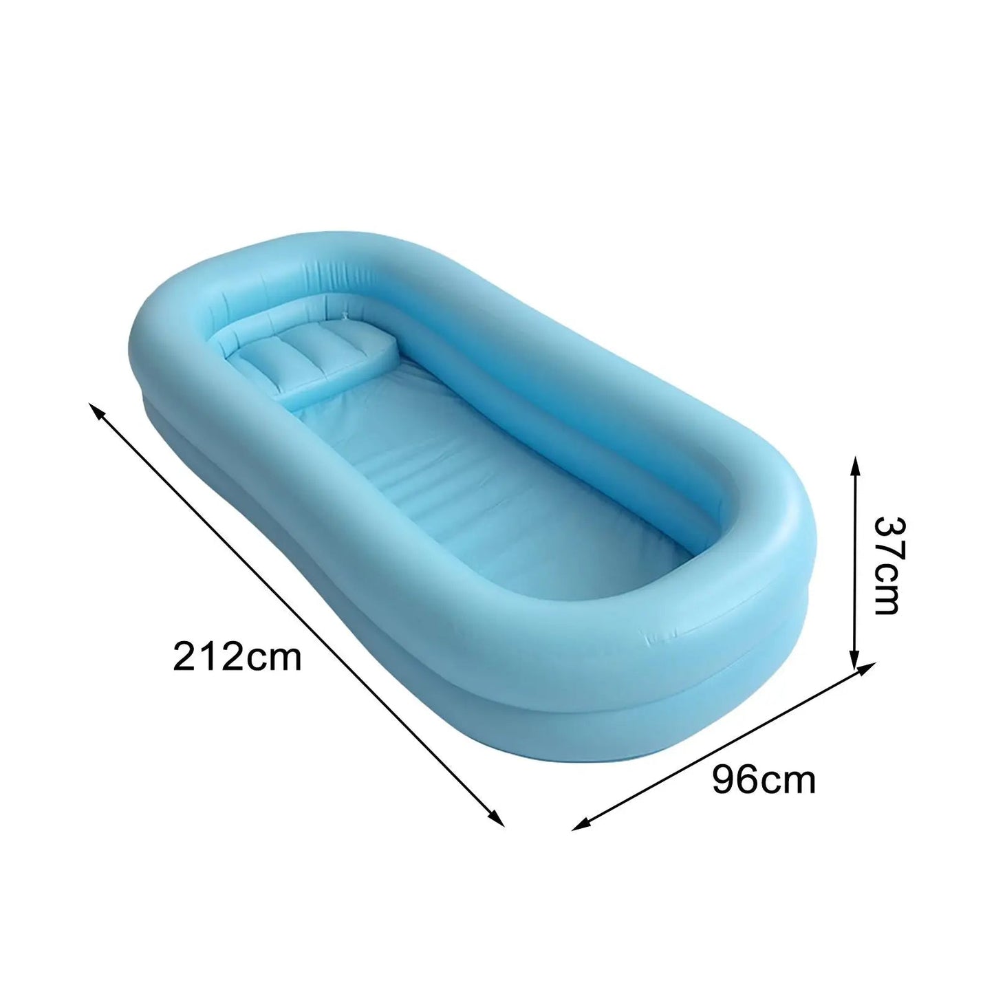 Portable Inflatable Adult Bathtub - Freestanding Blow Up Bath Tub Basin for Shower, Home SPA, Soaking, and Seniors