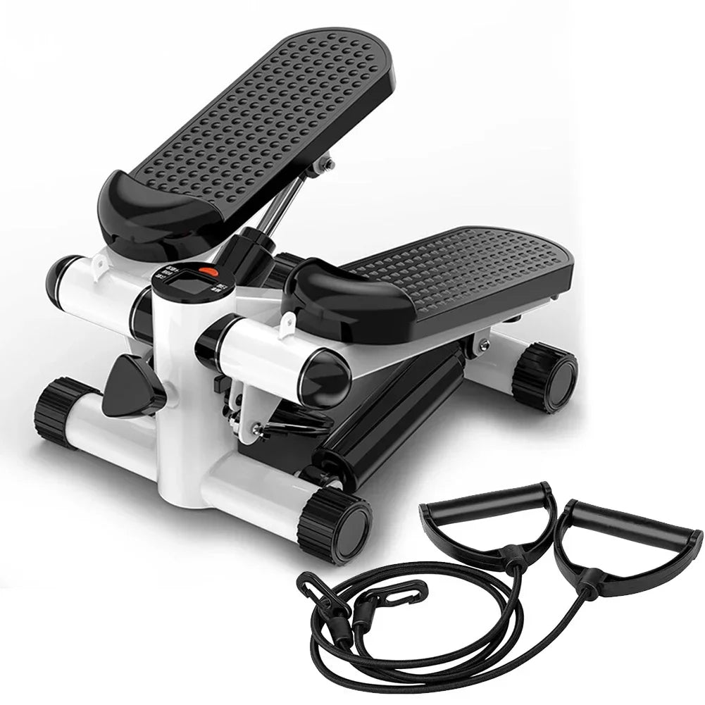 Mini Stepper Stair Stepper Max 120kg Twist Stepper Machine LED Display Slimming Treadmill with Pull Rope Exercise Equipment