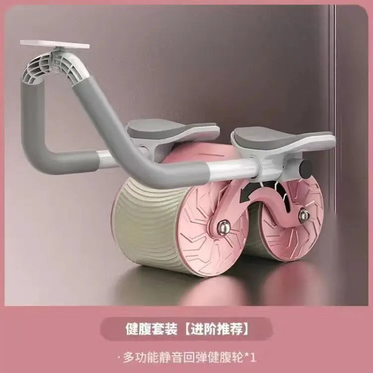 Elbow Support Automatic Rebound Ab Wheel Core Trainer for Abdominal Muscle Home Fitness Exercise