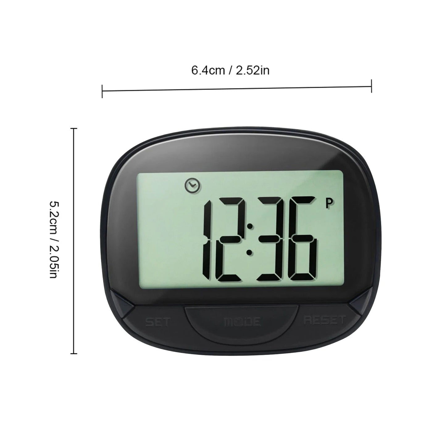 Multi-functional Step Counter 3D Pedometer with Clip for Fitness Tracker for Tracking Steps / Walking Distance / Calories Portab