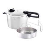 Fissler Vitavit Premium Pressure Cooker with Steamer Insert, 8.5 Quart