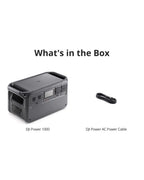 DJI Power 1000 Portable Power Station, 1024Wh LiFePO4 Battery, 2200W (Peak 2600W) AC/140W USB-C Output, 23db Ultra-Silent, Solar Generator For Home Backup, Camping (Solar Panel Optional)