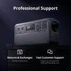 DJI Power 1000 Portable Power Station, 1024Wh LiFePO4 Battery, 2200W (Peak 2600W) AC/140W USB-C Output, 23db Ultra-Silent, Solar Generator For Home Backup, Camping (Solar Panel Optional)