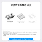 DJI Neo Two-Battery Combo, Mini Drone with 4K UHD Camera for Adults, 135g Follow Me Drone with Palm Takeoff, AI Subject Tracking, QuickShots, Stabilized Video, Propeller Guard (Controller-Free)