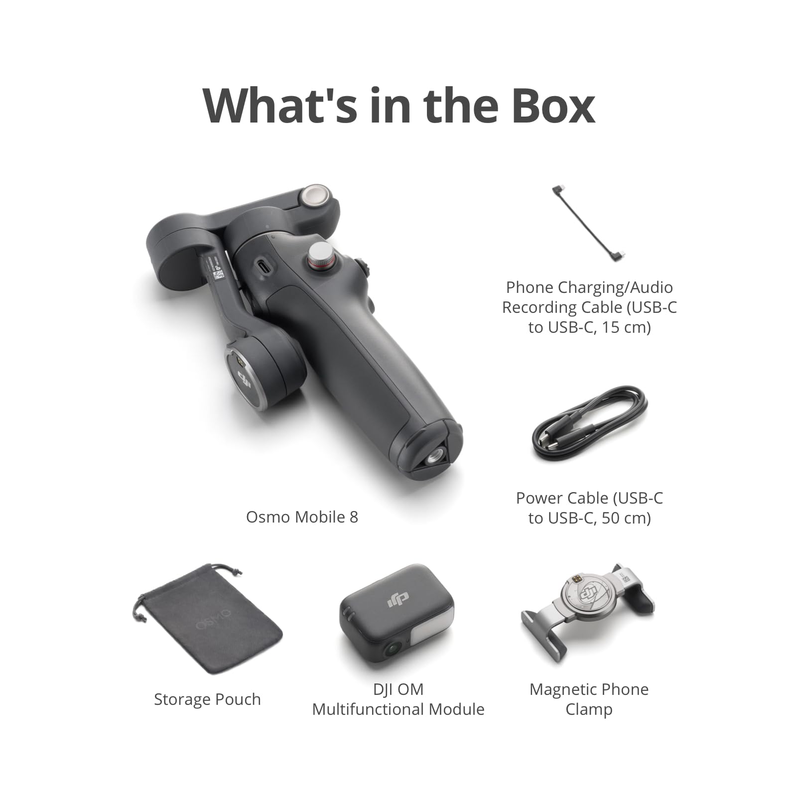 DJI Osmo Mobile 8 Advanced Tracking Combo Gimbal Stabilizer for Phone, AI Native Tracking with Audio & Lighting, 360° Pan Rotation, Built-in Extension Rod & Tripod, 10h Battery, Extension Rod