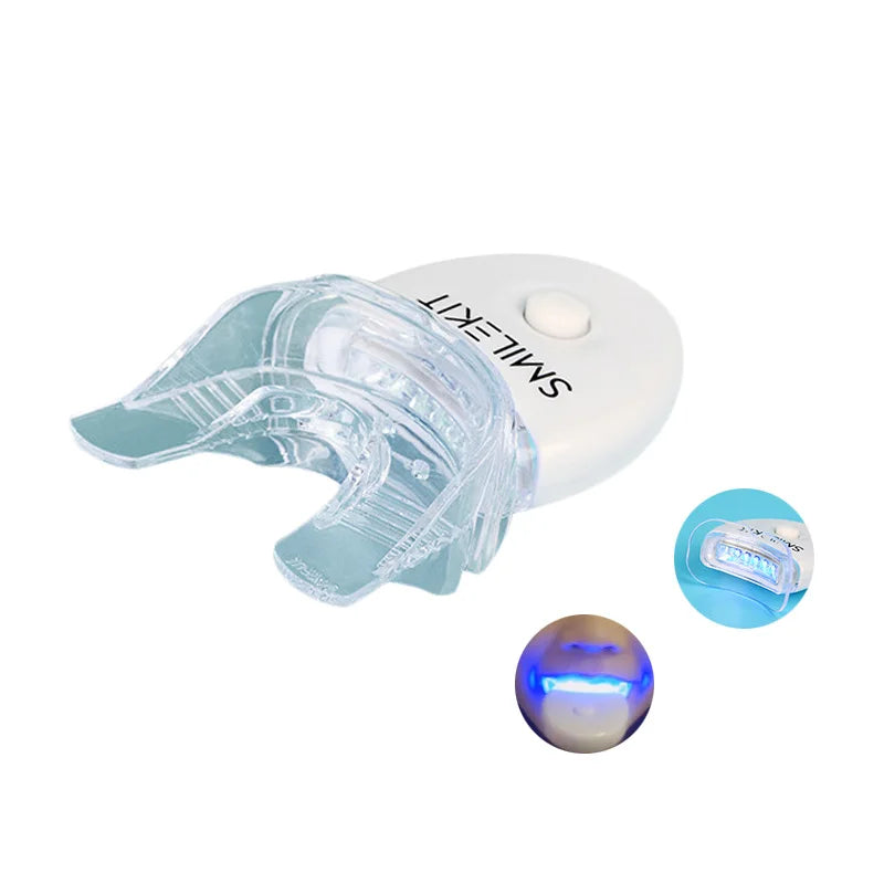 Small Blue Light Dental Teeth Whitening Kit Gel Teeth Whitening Lamp Accelerator Bleaching Machine Whitening Set