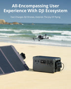 DJI Power 1000 Portable Power Station, 1024Wh LiFePO4 Battery, 2200W (Peak 2600W) AC/140W USB-C Output, 23db Ultra-Silent, Solar Generator For Home Backup, Camping (Solar Panel Optional)