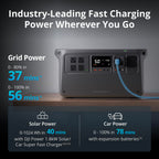 DJI Power 1000 V2 Portable Power Station, 1024Wh LFP Battery, Compact Size, 2600W Stable Output, 0-80% Recharge in 37 Mins, Electric Generator for Home, Camping, RVs, Off-Grid