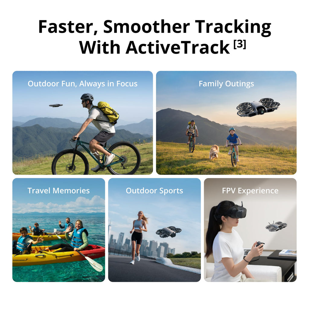 DJI Neo 2 (Drone Only), Lightweight 4K Drone With Camera, Palm Takeoff & Landing, Gesture Control, ActiveTrack, Omnidirectional Obstacle Sensing
