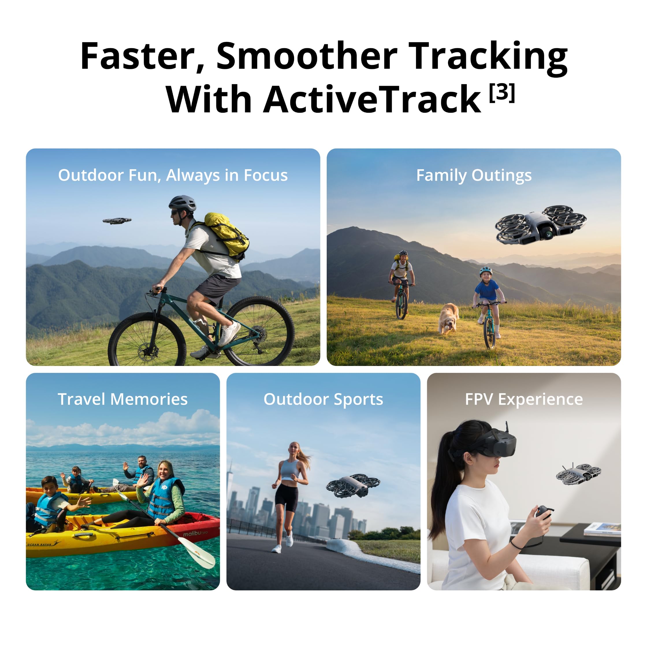 DJI Neo 2 (Drone Only), Lightweight 4K Drone With Camera, Palm Takeoff & Landing, Gesture Control, ActiveTrack, Omnidirectional Obstacle Sensing