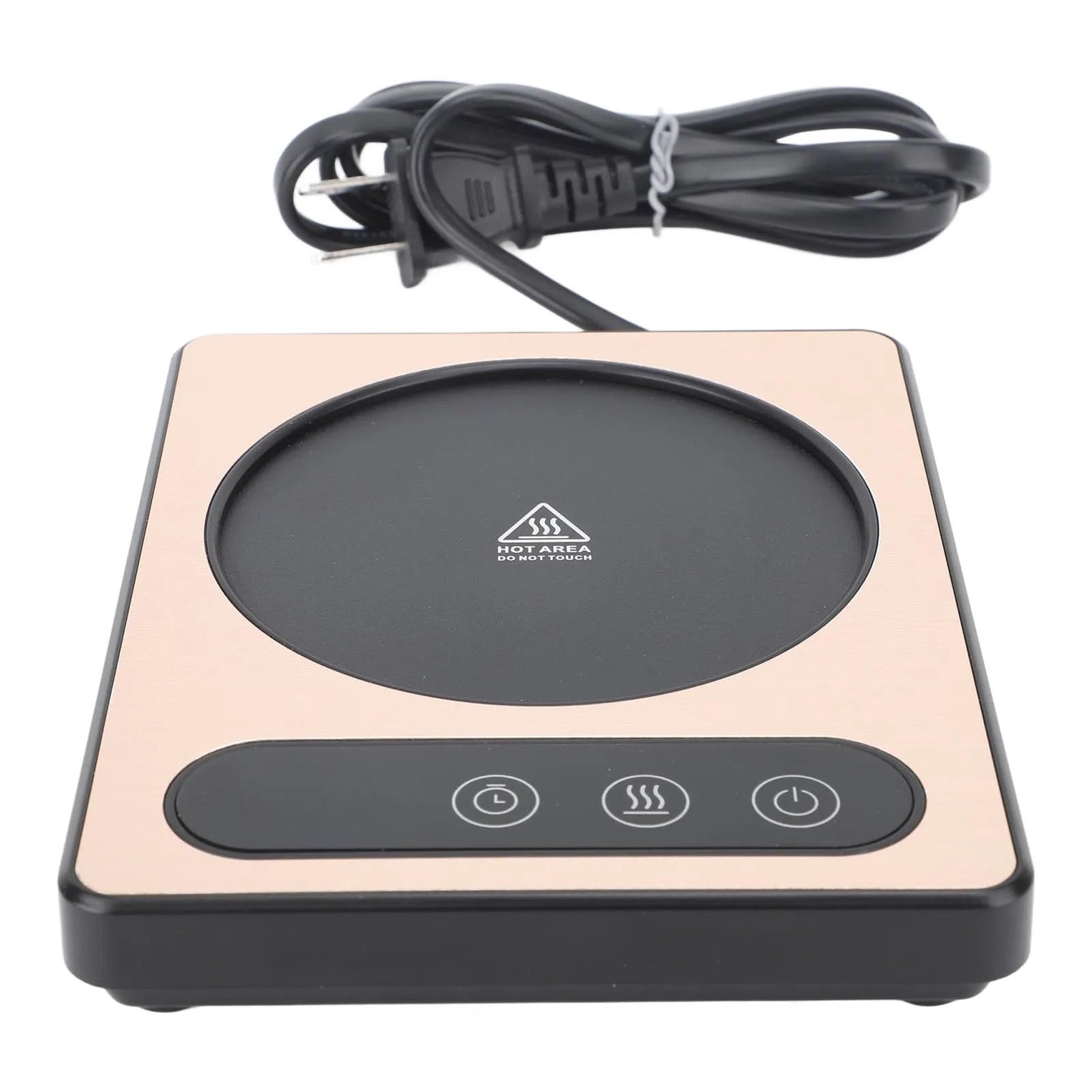 Coffee Cup Heater 36W Touch Control 12h Timing Smart Coffee Mug Heater for Coffee Beverage Milk Tea Hot Chocolate Silver