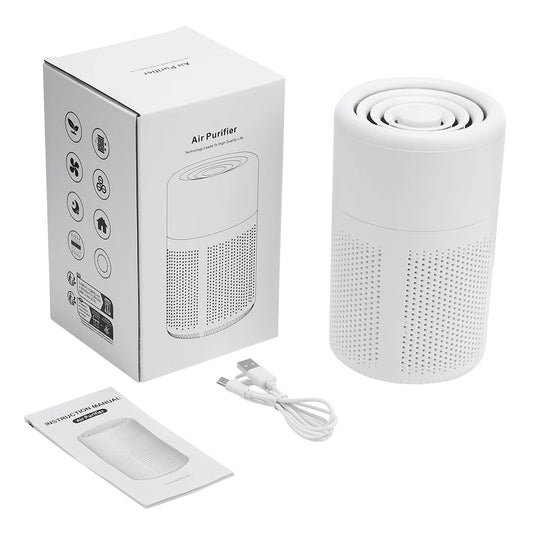 Household Desktop Air Purifier Smoke Odor Negative Ion Generator HEPA Air Purifier Purifying Air Formaldehyde for Car and Room